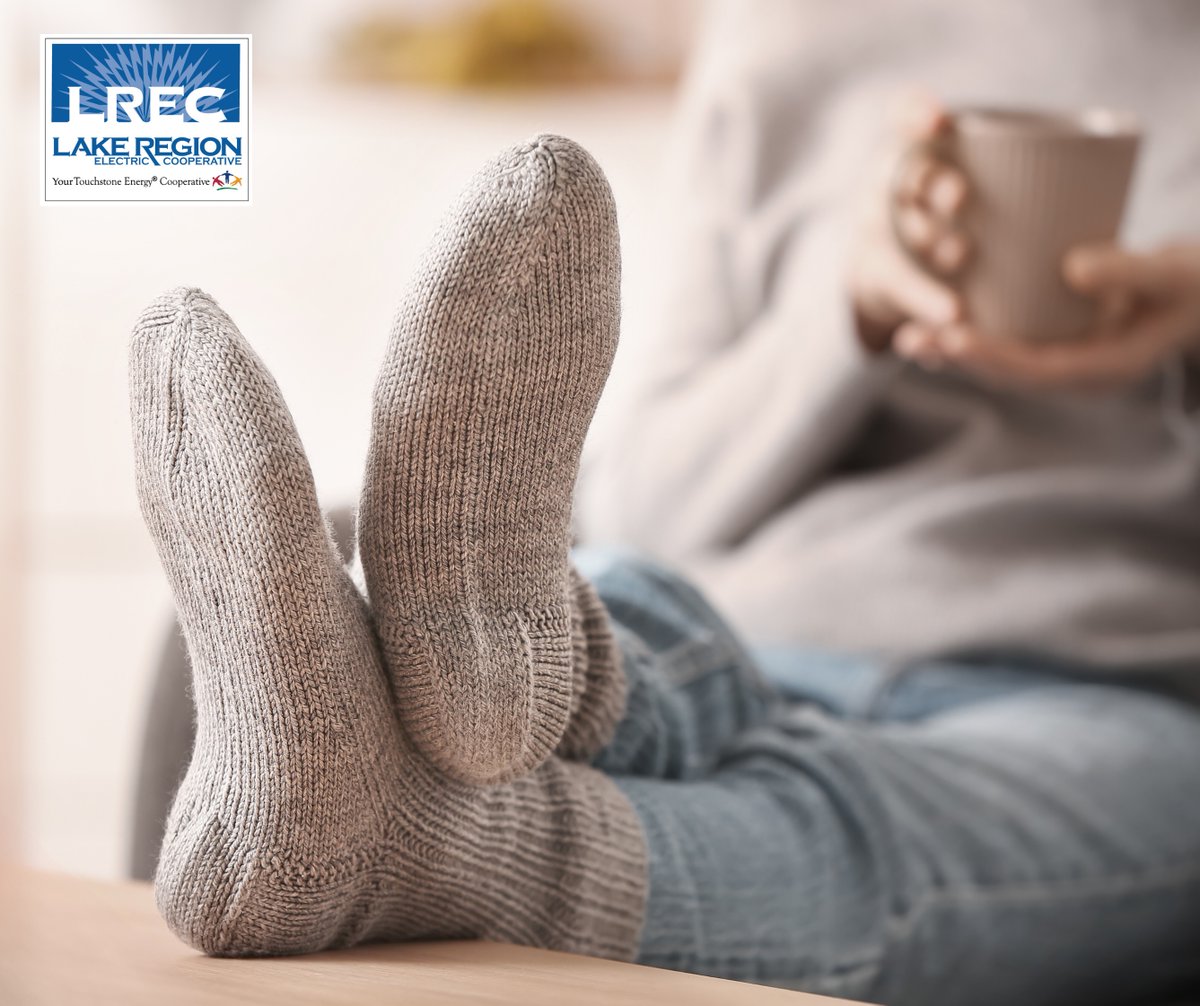 It’s much more cost-effective to warm your body than your house. During the day keep the thermostat low and compensate by wearing sweaters, long sleeves, and warm socks at home. Stay toasty at night under a thick blanket, comforter, or duvet! 🧥🧦