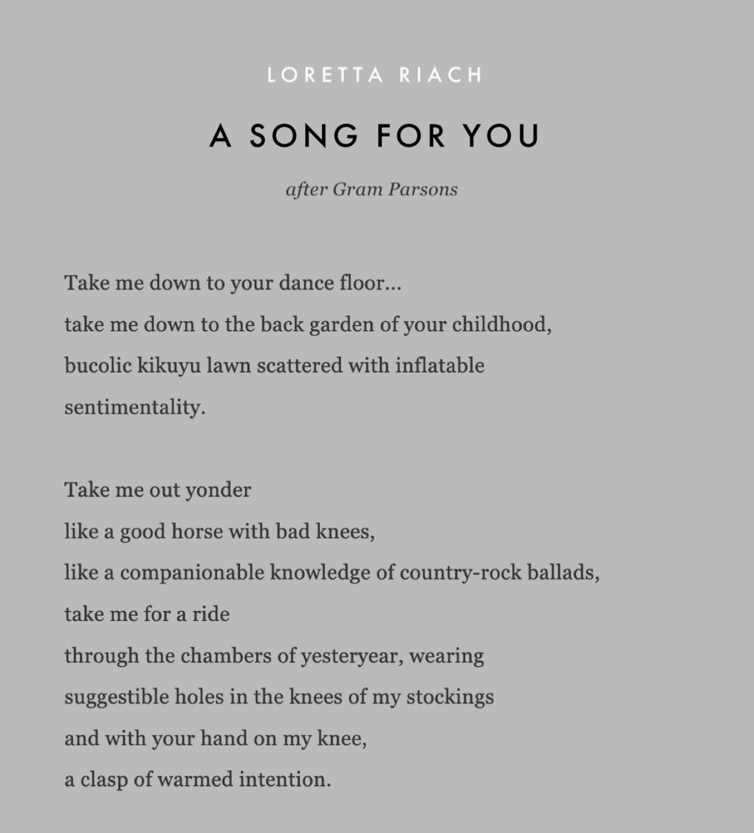 starlingmag's tweet image. “I need you to take me down to your dance floor,
down to your 2013 suburban malaise dream sequence,
and down further, through the molten core,
through every instance of you”

- Loretta Riach (@ghostb1rd), ‘A Song For You’
starlingmag.com/issue-16/loret…