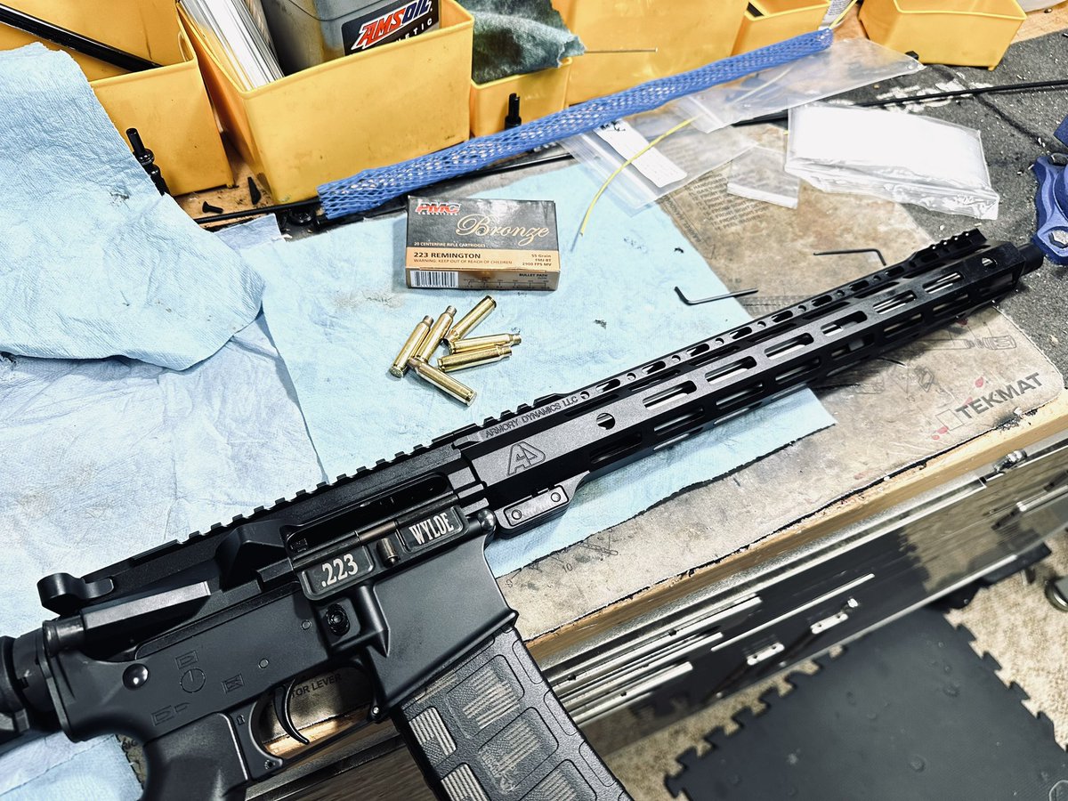 armorydynamics's tweet photo. Just a few of the many things we do to accurize a 223 Wylde upper assembly. We also use Criterion Barrel Blanks for our Wylde barrels. Once assemblies are complete we QA with full function test including test firing and borescoping along wi/ a few other details.   #armorydynamics https://t.co/mZ36bDuVs4