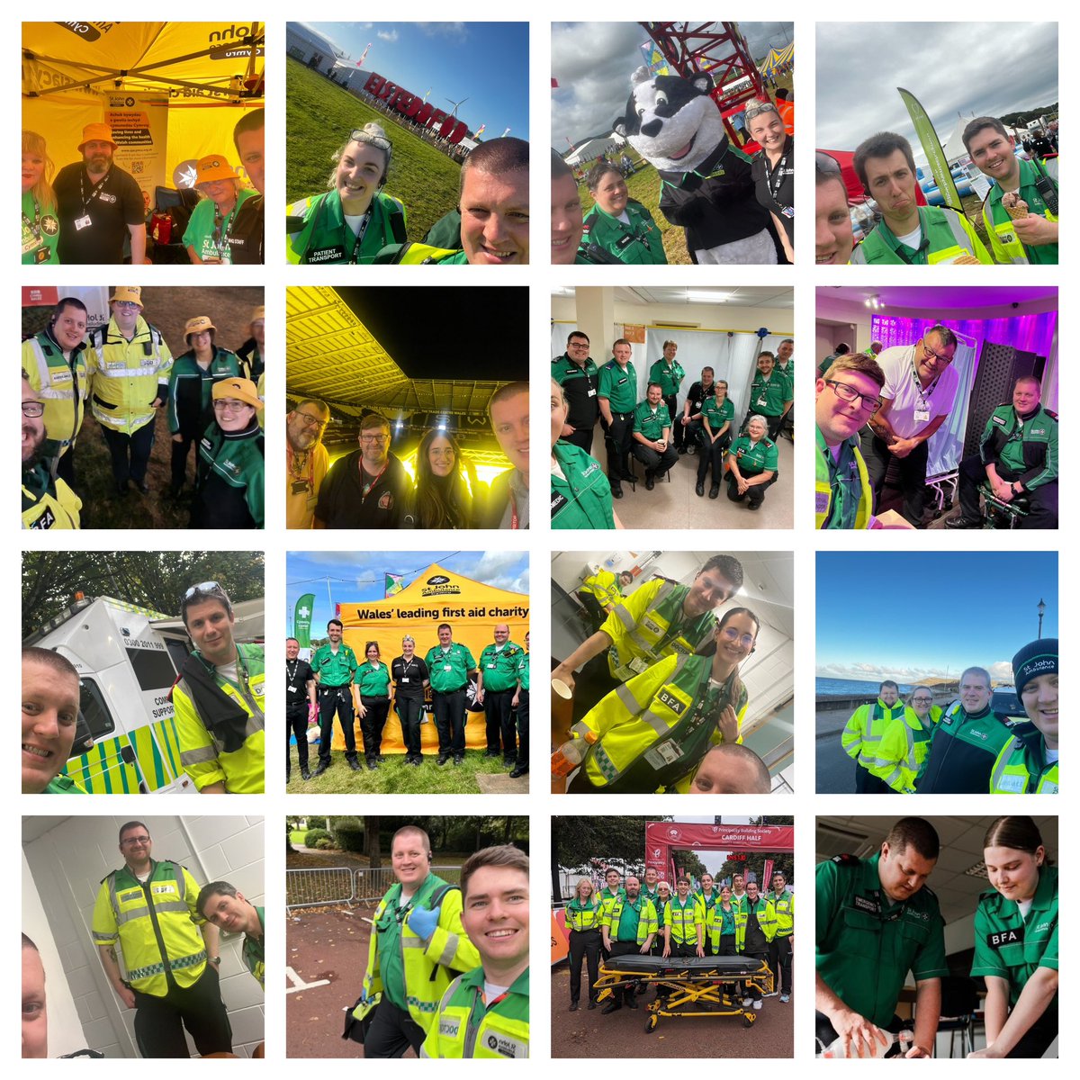 As we move into 2024 I lthink of all that @SJACymru have done in 2023. We’ve been at Eisteddfods&concerts, fetes&help points, marathons&freshers & 100s of other events. We trained in our communities & launched Virtual Ward. Our volunteers & staff are amazing! Happy New Year 🥳