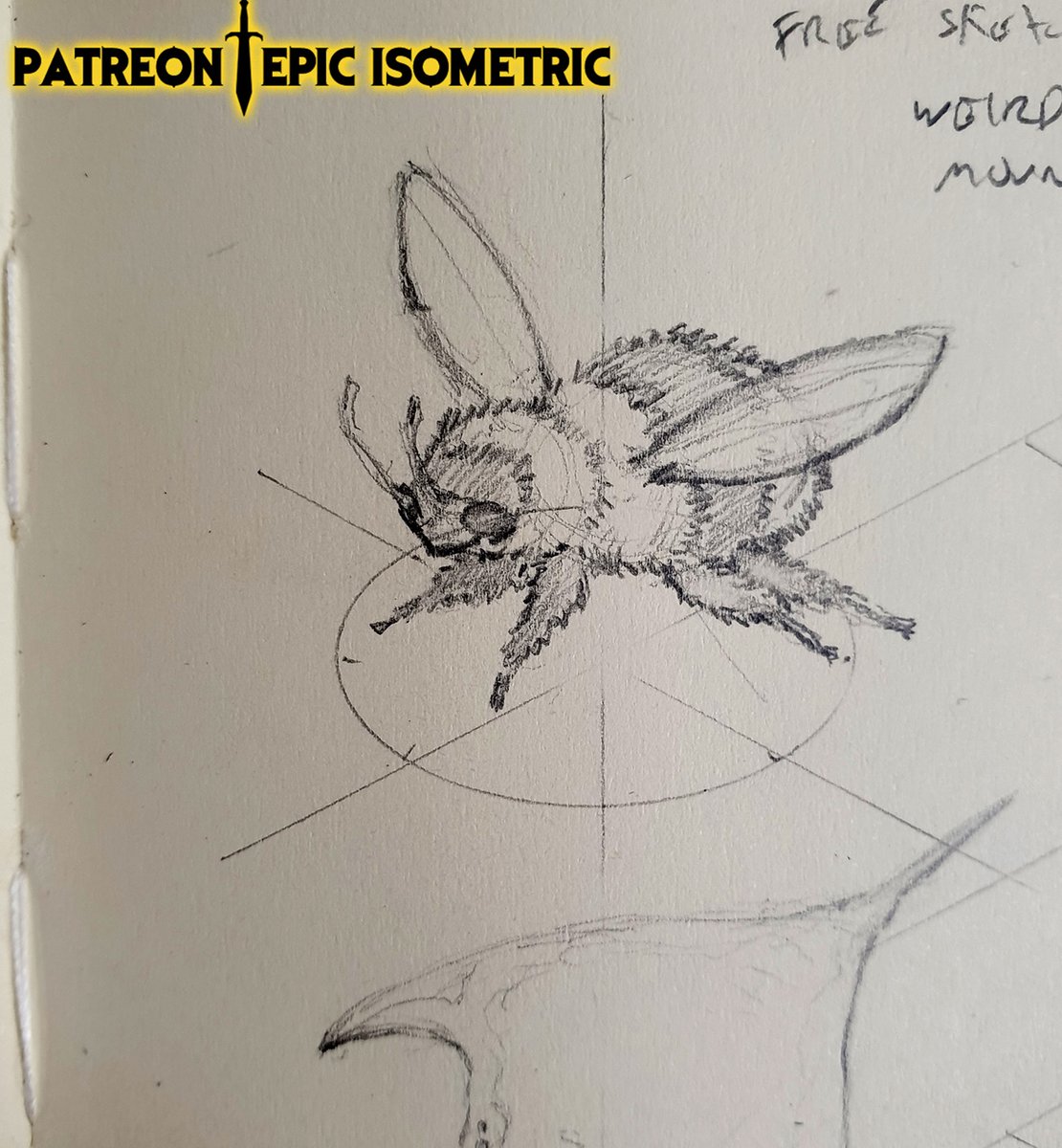alexdrummo's tweet photo. Pencil work for a bee mount.
#dnd #lotr #dungeonsanddragons #lordoftherings #ttrpg #tabletop #ttrpgcommunity #TTRPGs #rpg #roll20 #battlemap #battletokens #icons #tokens #gamepieces #conceptart #concept #design #pencil #pencilart https://t.co/W9URA2ieGw