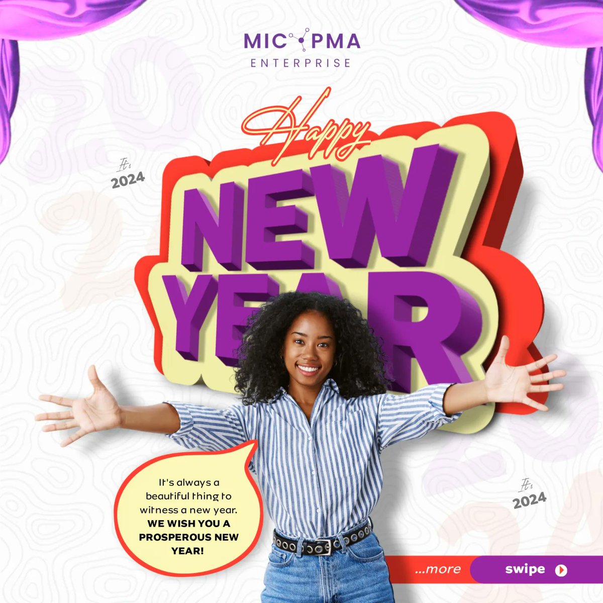 micopma1's tweet photo. Happy New Year to all of our wonderful customers! We hope that the year brings you happiness, health, and success.  Wishing you all the best!Cheers to 2024! 
With gratitude and warm wishes.
© Micopma Enterprise https://t.co/4b6YkuouWr
