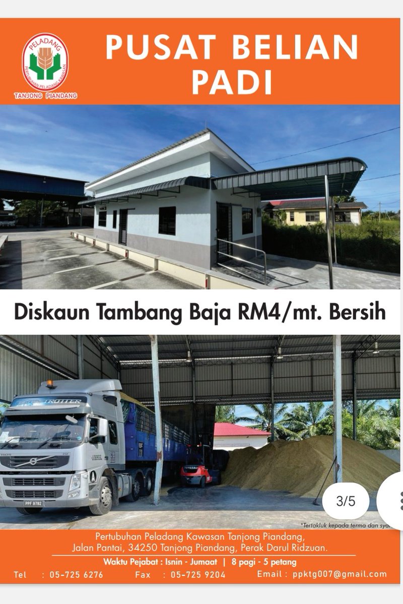 PPKTgP's tweet photo. Pusat Belian Padi PPK Tanjong Piandang https://t.co/EYbdyhHSaS