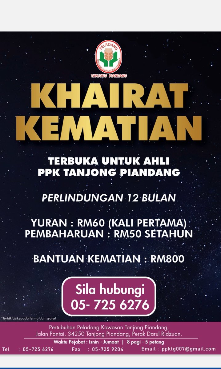 PPKTgP's tweet photo. Khairat Kematian https://t.co/bjAdLU2CFn