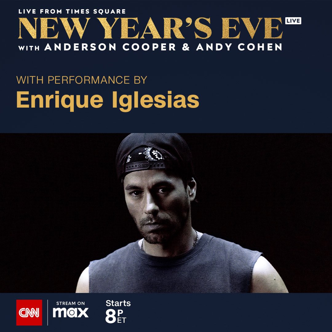 enriqueiglesias's tweet photo. Happy new year! !!!  See you tonight! https://t.co/YAp1USXywh