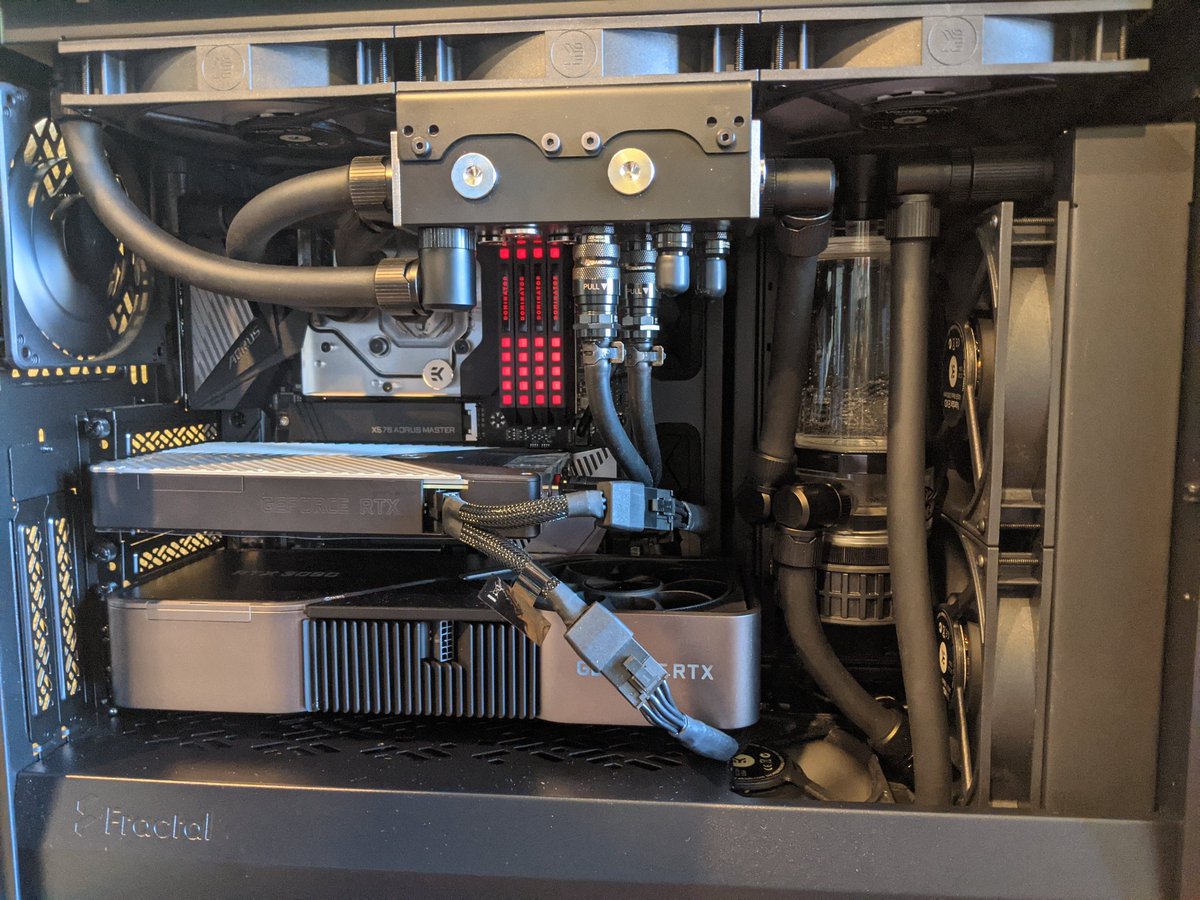 cyrus (@cysmnl) on Twitter photo This year, I trained 48 models for 173 hours on <a href="/weights_biases/">Weights & Biases</a> using my 3090s with a custom water loop in a Fractal mid-tower. My #longestrun, mask2former_r50_1xb6-ssl_split1, took 16 hours. This year, I trained 48 models for 173 hours on <a href="/weights_biases/">Weights & Biases</a> using my 3090s with a custom water loop in a Fractal mid-tower. My #longestrun, mask2former_r50_1xb6-ssl_split1, took 16 hours.