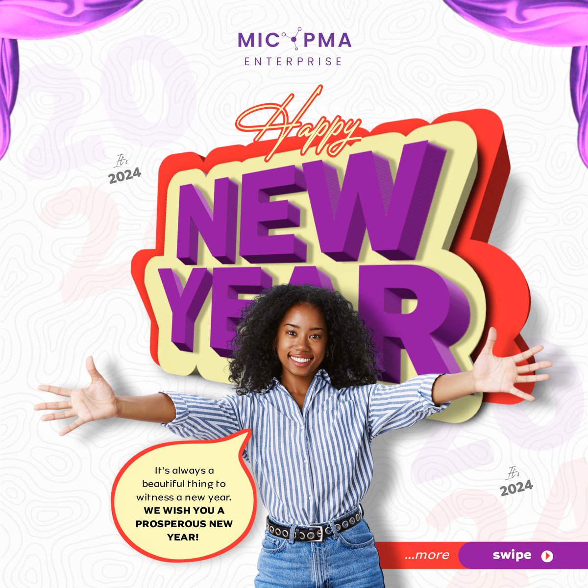 Micopmaent's tweet photo. Happy New Year to all of our wonderful customers! We hope that the year brings you happiness, health, and success.  Wishing you all the best!Cheers to 2024! 
With gratitude and warm wishes.
© Micopma Enterprise https://t.co/UtSKfFtTlH