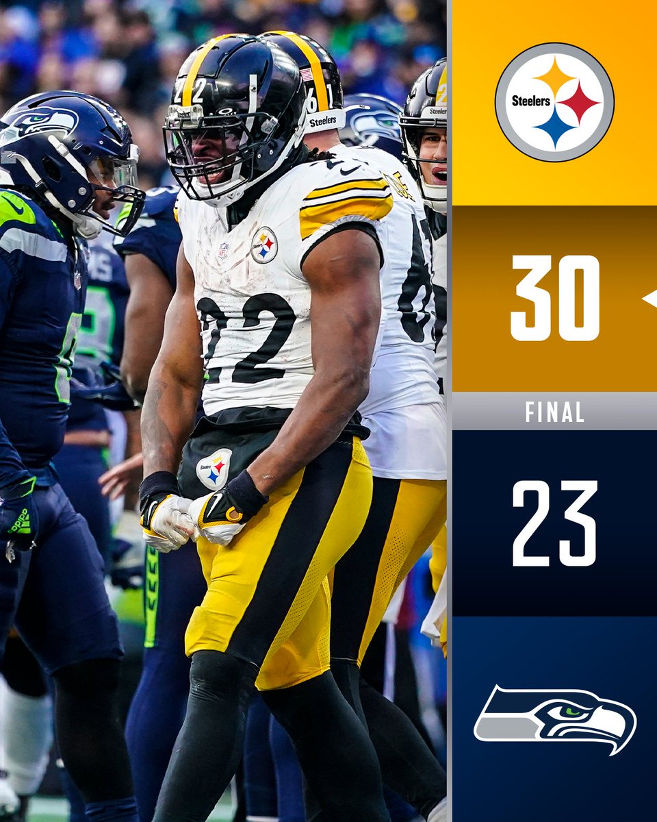 FINAL:  The <a href="/steelers/">Pittsburgh Steelers</a> get a much-needed victory on the road. #PITvsSEA