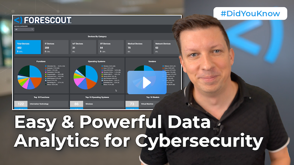 Cloud_Security1's tweet photo. In this week’s 🆕#QuickSec vid @justin_foster shares how @Forescout makes #DataAnalytics easy by allowing you to:
✅ Rapidly see data across 💻 Asset,🔓 Risk &amp;🚨Threat metrics
👁️Providing refined analytics tools put the data you need at your fingertips! https://t.co/vdq61ai0DY https://t.co/gF3AxNCkuq