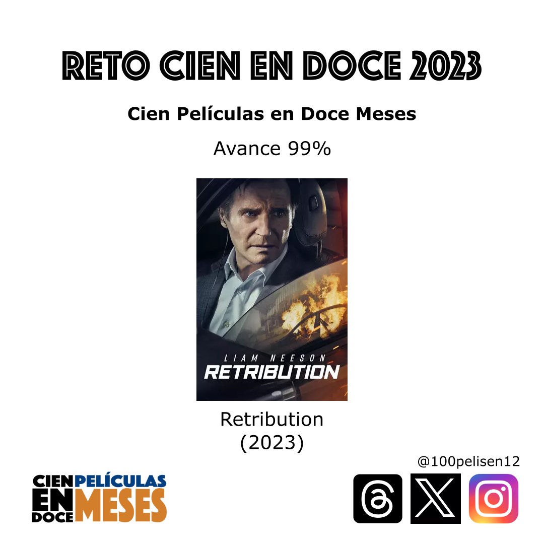 100PelisEn12's tweet photo. Han pasado un poco más de 15 años desde el estreno de Taken donde se admiraba el nuevo estilo en el género de acción. Sin embargo, Liam Neeson se atascó en un rol que no le demanda esfuerzo actoral, terminando con producciones cada vez peores. Retribution (2023) https://t.co/PrWUu27i5K