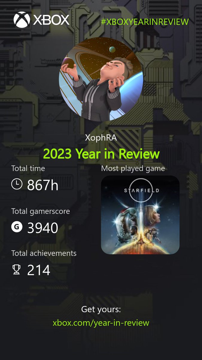 75% of the #Xbox games I played this year were RPGs! And I played #Starfield so long that it became my most played game in under four months. That's saying a lot considering I've been playing Baldur's Gate 3 for all of December.