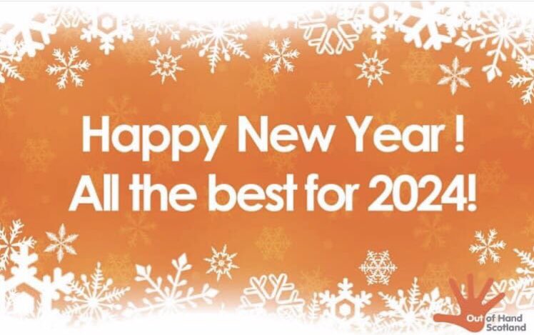 OutofHandScot's tweet photo. Happy New Year! All the best for 2024! We are back open on the Wednesday 3rd January at 9am for all your #design #print &amp; #distribution. #posterdistribution #flyerdistribution #posters #flyers #stickers #Meadowbank #Edinburgh https://t.co/5JdHgetFeR