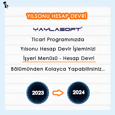 yaylasoft's tweet photo. YAYLASOFT YILSONU HESAP DEVİR İŞLEMİ ÇOK KOLAY..  Üstelik önceki bilgileriniz de ayrı bir işletme kaydı altında ve aynen korunur. 
#hesapdevir #hesapdevri #ticarihesapdevri #yılsonuişlemleri #yılsonudevir #yıldevri #hesapkapama #sezonsonu #yılsonu #devirhesap #devirişlemi #devir https://t.co/5NZHBDRiQt