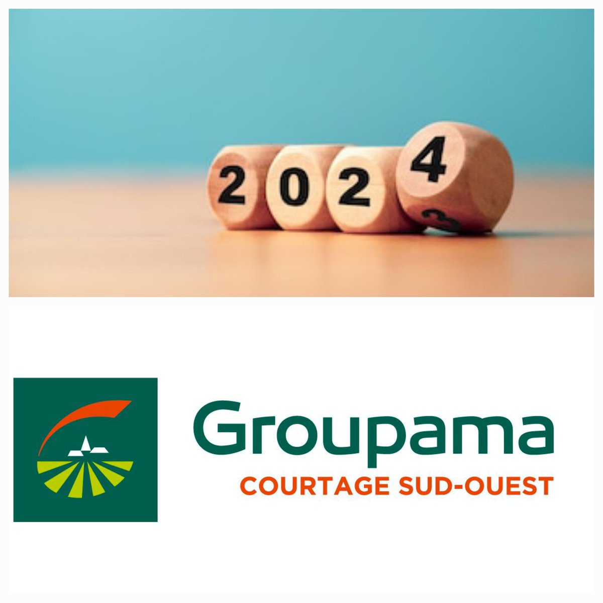 GroupamaCSO's tweet photo. #Groupama #Courtage #SudOuest souhaite une belle #année2024 à ses #Courtiers partenaires. #HappyNewYear https://t.co/fXAn88CByw