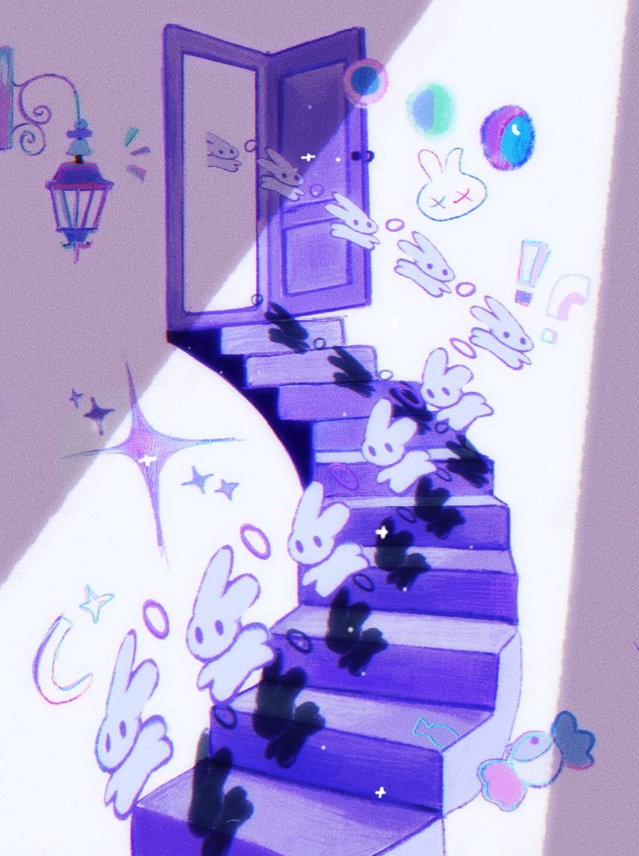 happi_115's tweet photo. bunnies exit ／(･ × ･)＼ https://t.co/kDjMi313Lf