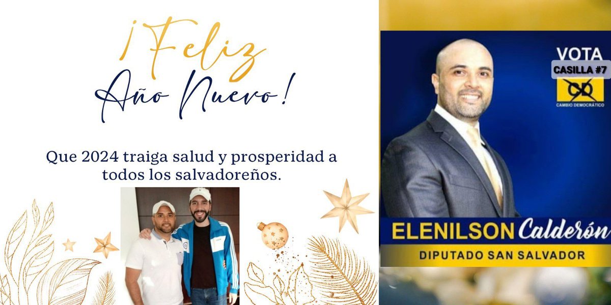 En este Nuevo Año 2024. Esperamos en Dios 🙏Ganar El Curul # 60. Donde Seremos La Voz de Nuestros Hermanos Salvadoreños que Están en El Exterior y de los que Viven en Nuestra Nación.
Juntos Seguiremos Transformando Nuestro País, en un Nuevo El Salvador. 🇸🇻