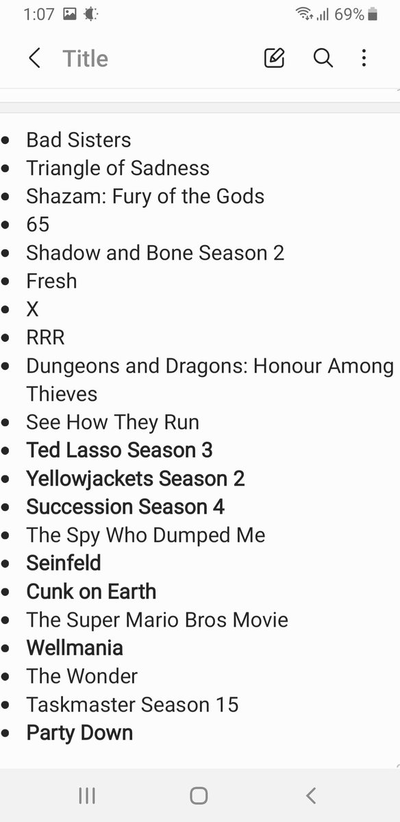 ErnieMackinlee's tweet photo. Happy New Year! Here's everything I watched in 2023 - much shorter list than the previous two years for some reason https://t.co/J6C91ERMEf