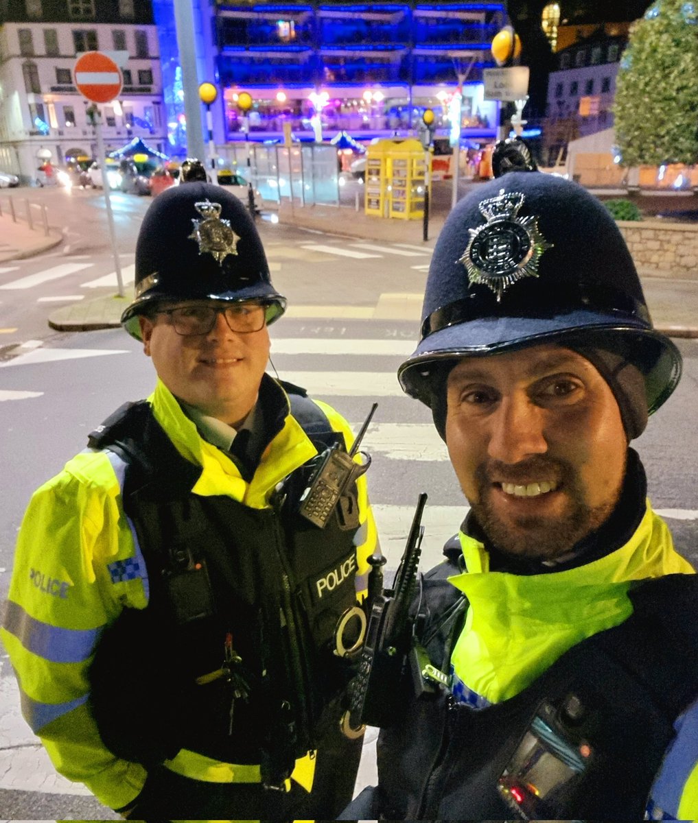 Happy New Year from myself and PC Guelpa @townpoliceunit out on Patrol this New Year's night! Stay safe, and get home in one piece! Wishing everyone a great 2024!