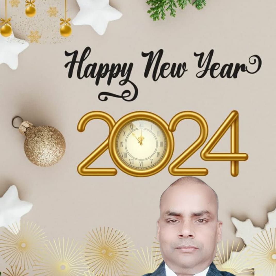 *Happy New Year 2024* 

 Here's to another 365 days of opportunities, growth, and cherished moments. May the New Year unfold a beautiful chapter in your life.

From
Suresh Chandra Rawat 
Additional SP/Deputy Commandant 3rd Battalion UPSSF Prayagraj