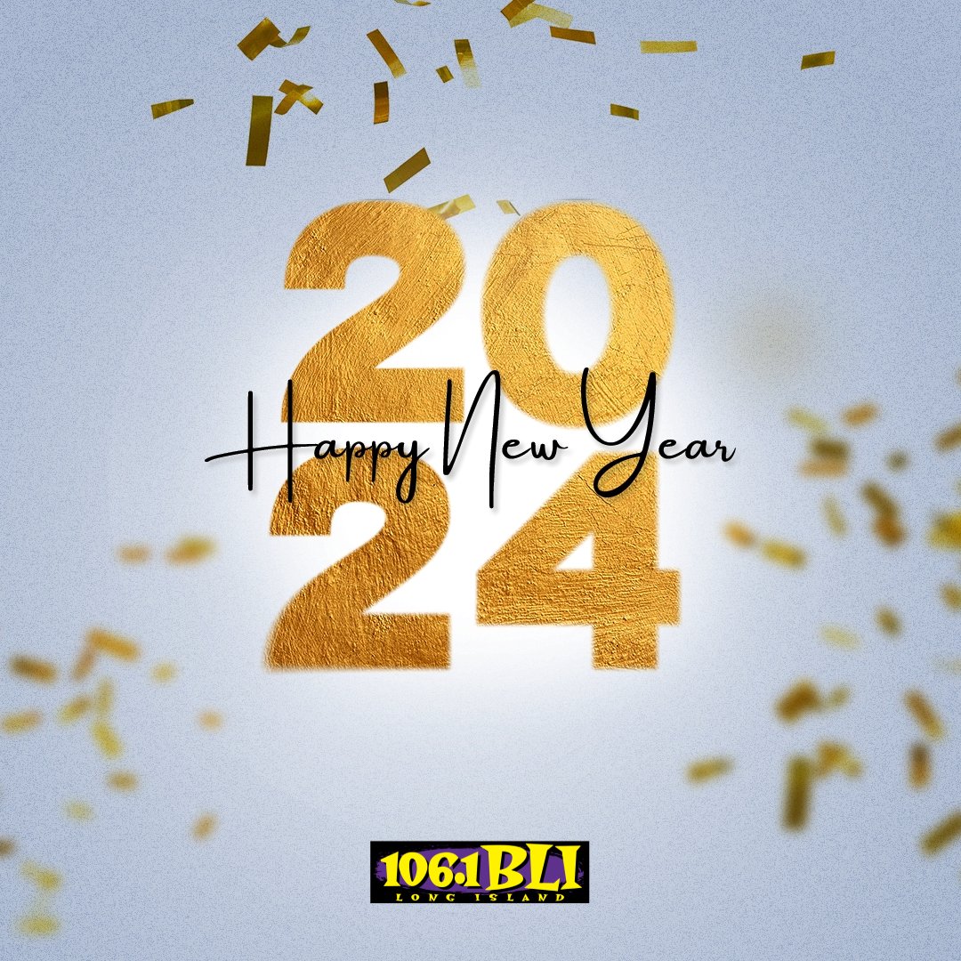 🎉 Happy New Year from all of us at 106.1 BLI! 🎉