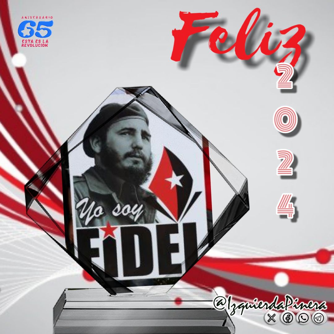 AlmaguerPerdomo's tweet photo. Ya es 1ro. de Enero....¡¡Aniversario 65 del Triunfo de la Revolución!!
Felicidades a todos los que aman, fundan, construyen y aportan su granito de arena para que Cuba siga siendo un país libre, soberano e independiente.
#EstaEsLaRevolución https://t.co/yrp0quAS2h