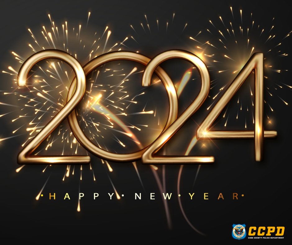 Cheers to the New Year, and warm wishes from the Cobb County Police Department!