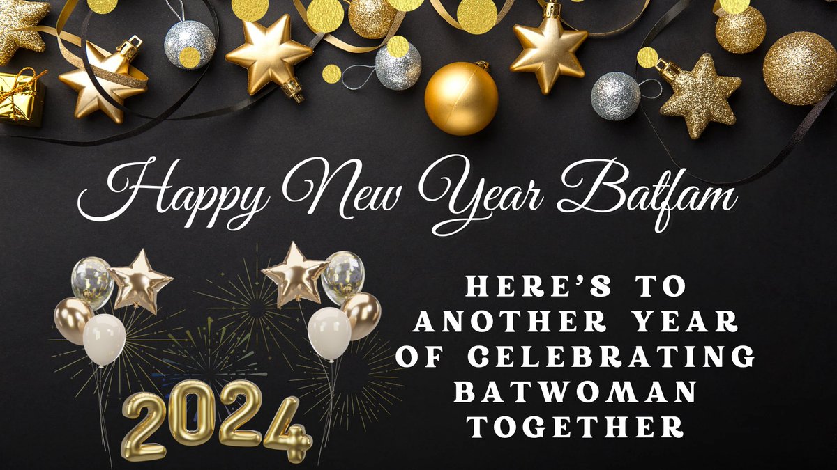 SaveBatwoman's tweet photo. Cheers to our 2nd New Year together, fighting to #SaveBatwoman and celebrating all that this #Bafam has shared and accomplished in the spirit of bringing back our #Batwoman , Ryan Wilder, our ship, #Wildmoore, and the Bat Team. We're excited to see what can bring about in 2024! https://t.co/CKe12um0aU