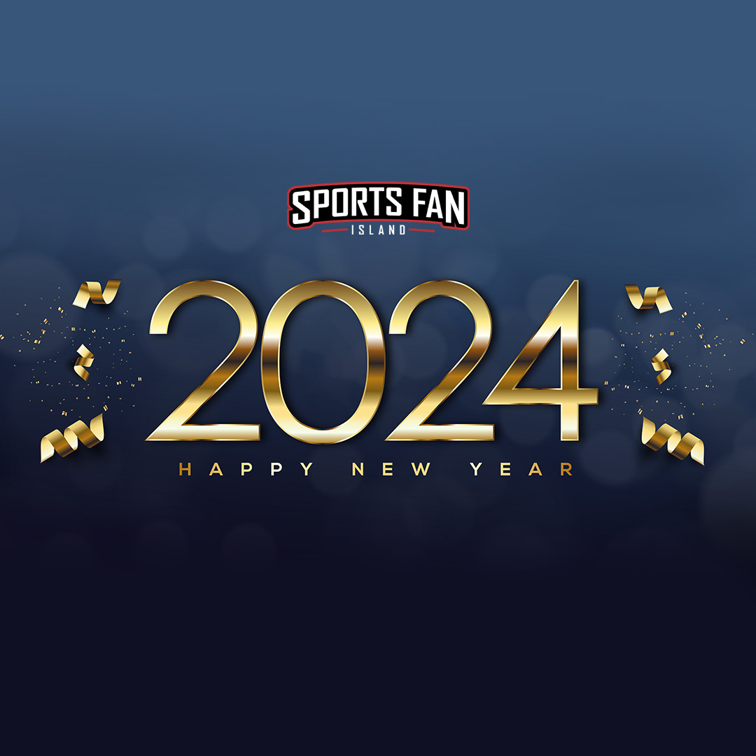 SportsFanIsland's tweet photo. Happy New Year from our SFI Family to yours! 🎊 #HappyNewYear https://t.co/h0aY2S8Dee