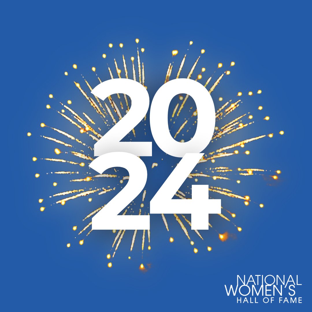 🎉 Happy New Year from the National Women's Hall of Fame! 🌟✨ As we bid farewell to the past and embrace the possibilities of the future, we want to extend our warmest wishes to all of you! #womenofthehall #HappyNewYear #NYE2024