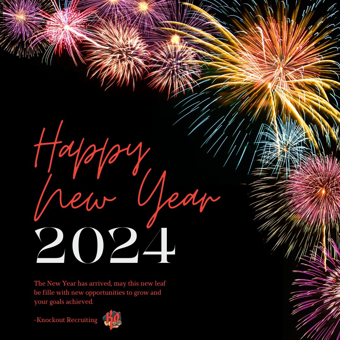 ko_recruiting's tweet photo. 🎇 Happy New Year 2024 from KO Recruiting! 🌟 Here's to building dynamic teams and achieving impressive success together in 2024! 🚀 #NewYearNewGoals #TalentAcquisition #KORecruiting https://t.co/HCxz6uYDw5