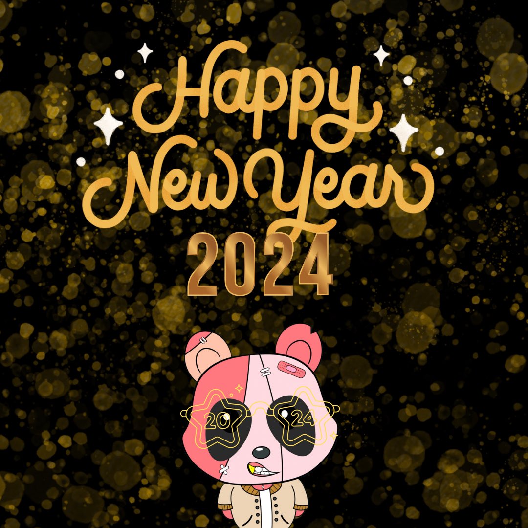 HAPPY & HEALTHY NEW YEARS PANDA FAM!!! 

I wish nothing but happiness, success and NFTs to you and your fam!!! 

#NYE2024 #Web3