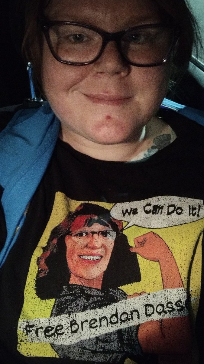 I wore my Linda We can do it Free Brendan Dassey shirt today at work. Might wash it to wear for tomorrow too! 2024 HAS to be Brendan's year! #FreeBrendanDassey #BringBrendanHome #MakingAMurderer @SDrizin @niri