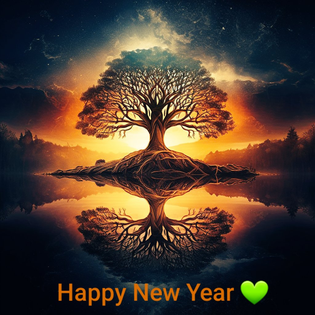 A #HappyNewYear to all 💚 'May the warmth of the sun, nurture you; The cool waters, cleanse you; Nature's bounty, replenish you; The song of the trees, comfort you; The knowledge of the bees, guide you.' ~ Druid Blessing by Stephen G. Rae #blessings #wisdom #druids