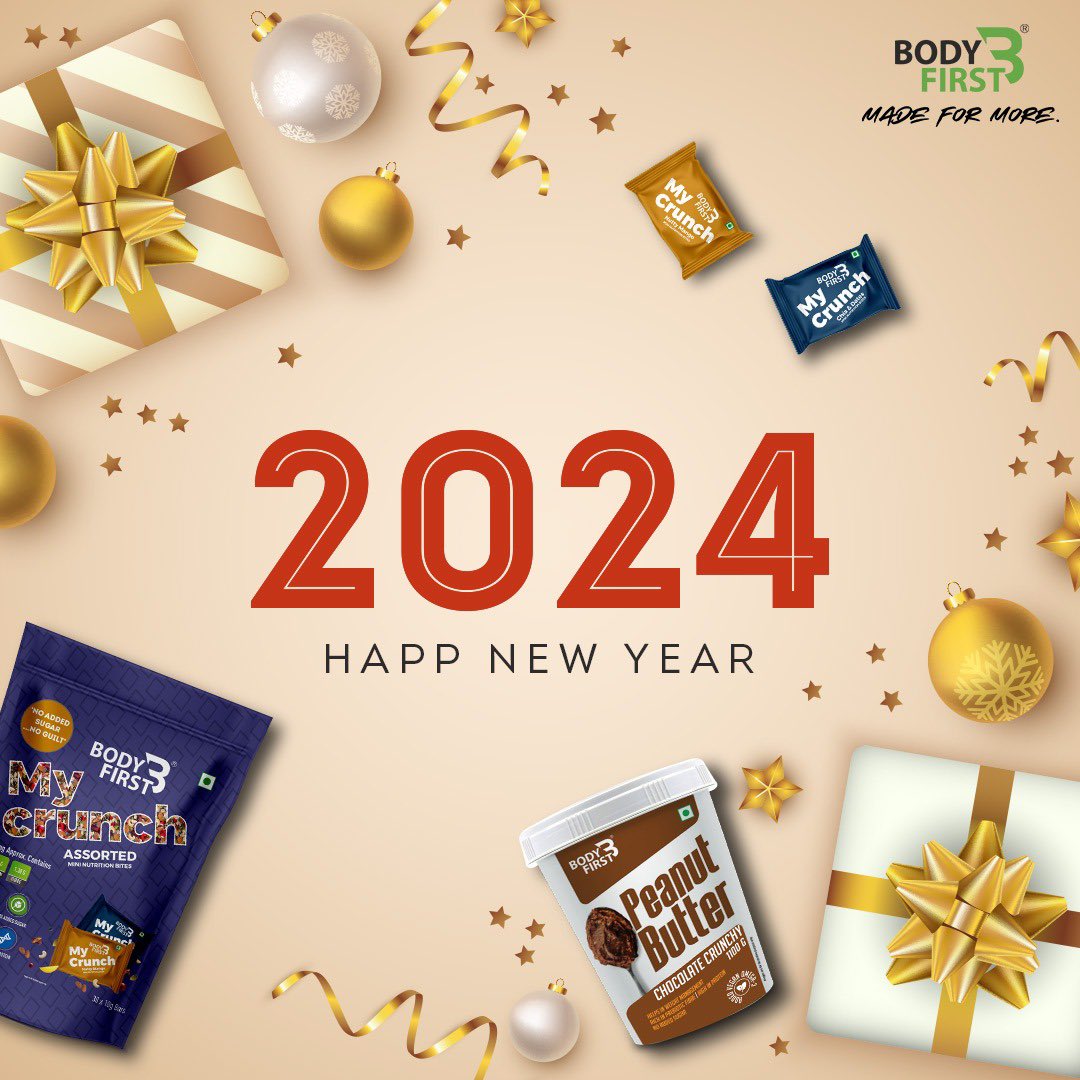 Happy New Year! 🎉✨ As we step into 2024, BodyFirst is here to empower your wellness journey. Let's make this year about nourishing your body, embracing new fitness challenges and prioritizing overall health. Here's to achieving new heights of health and happiness! 💪🌟