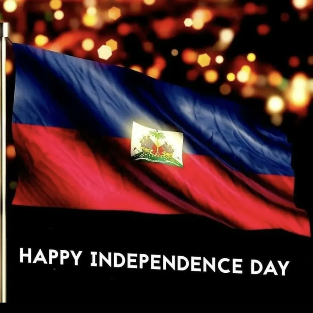 Smilee007's tweet photo. Happy New Year to all and Happy Independence Day to all my fellow Haitians 🥳🥳🍾🍾🇭🇹!! https://t.co/LTGXIFs4lY