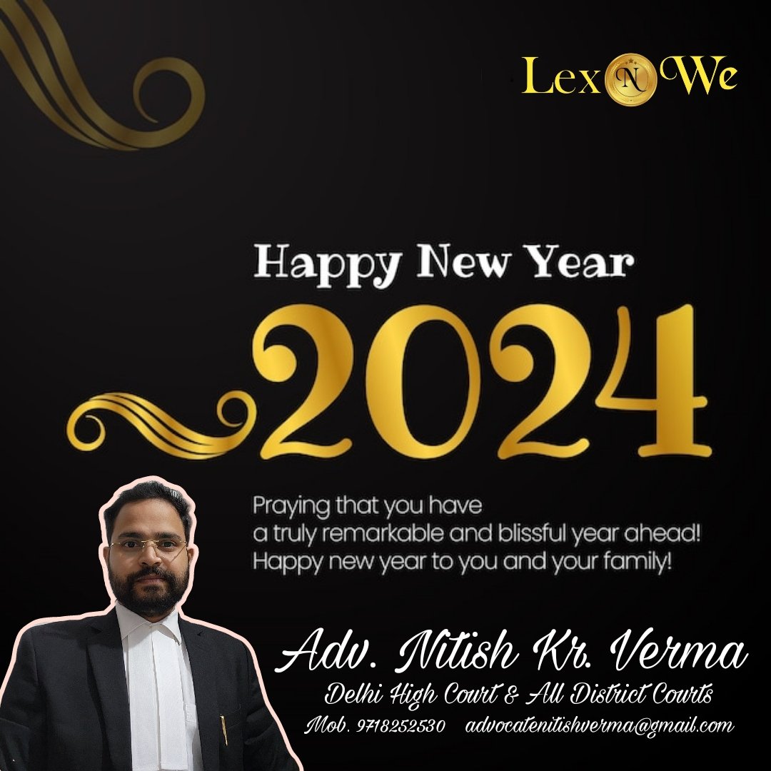 AdvNitishVerma's tweet photo. Wish you a very very Happy New Year... https://t.co/Cz7Xayxbtq
