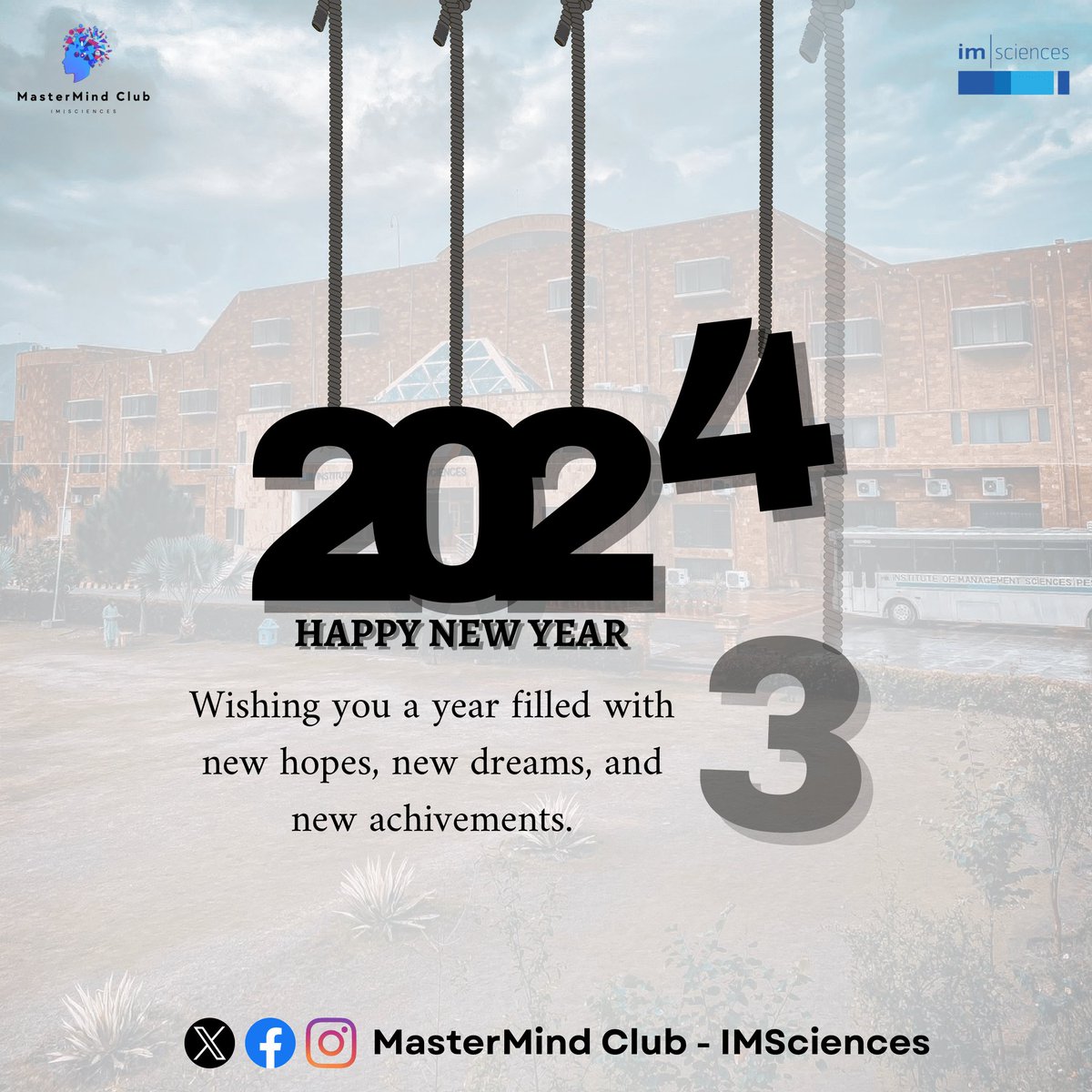 MasterMind_IMS's tweet photo. Wishing you a year filled with new hopes, new dreams, and new achievements. Happy New Year!

#MasterMind #IMSciences #HappyNewYear https://t.co/0JR6oHXtUn