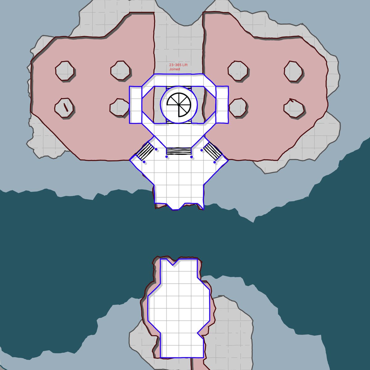 #dungeon23
23-365 Lift (United)

Three golden crowns, on three basalt beds
Were taken by iron, from three royal heads.
Now a fourth has surfaced, when all three combine
To summons a guardian, for the last time.