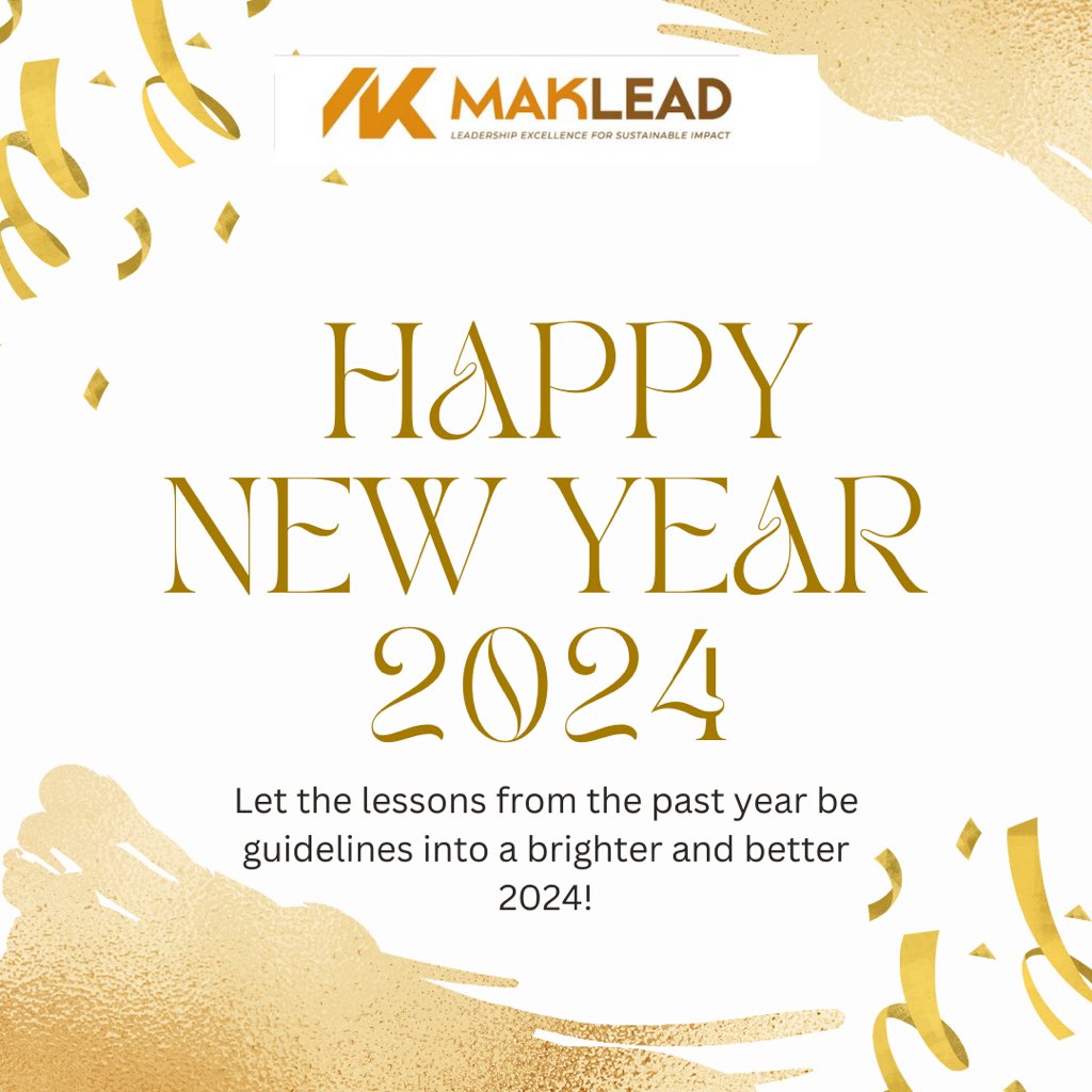 ✨Happiest new year!!2024.
The new year should be leveraged on to continuously implement all the learnings from the previous year.

In 2024, keep your eyes open for various #MakLeadPrograms tailored to our client needs.
