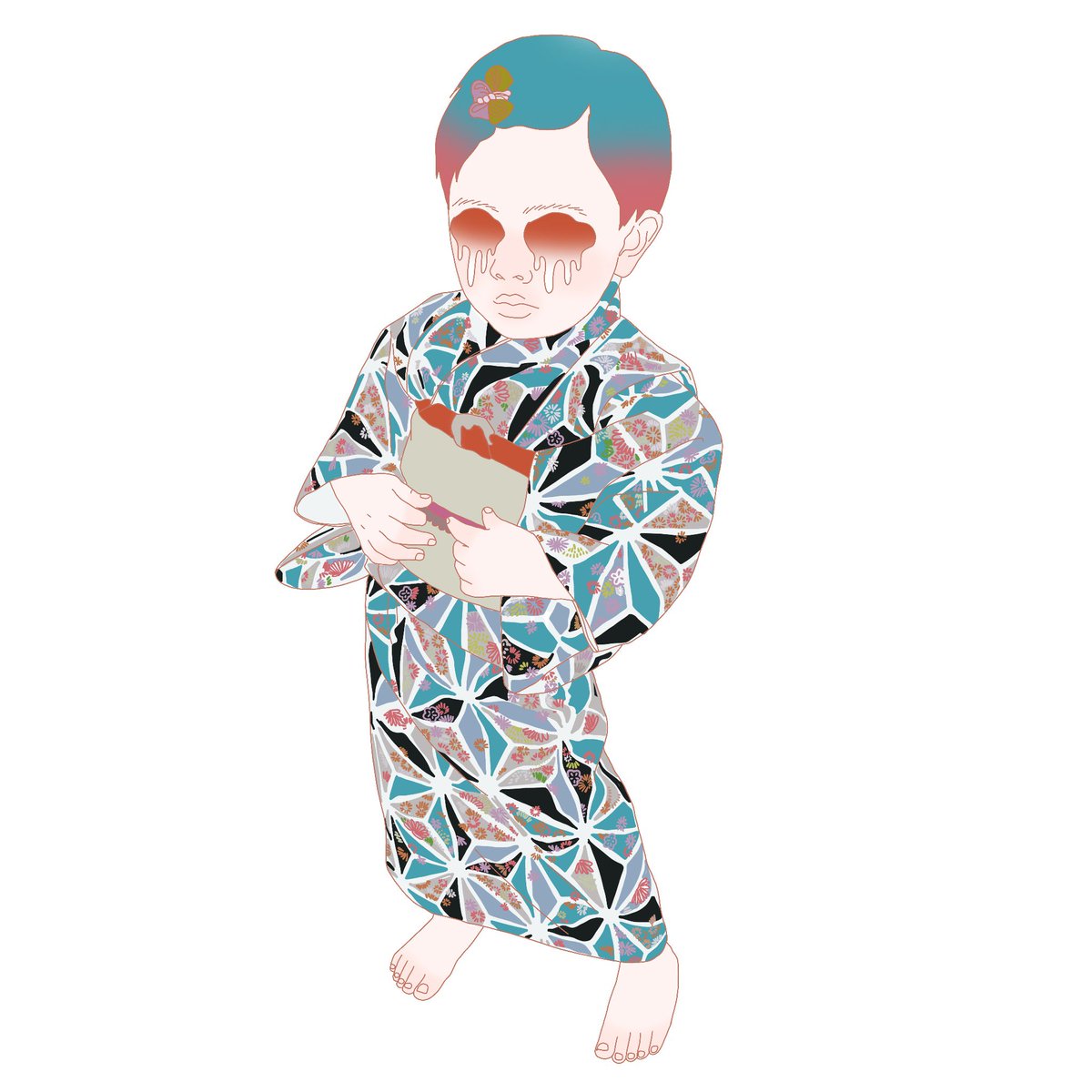 tenyoh_'s tweet photo. Happy New Year⭐️2024

#1歳児 #イラスト #子育て絵日記 #イラスト好きな人とつながりたい #toddler #baby #illustration #Procreate #art #pop #graphicart #artwork #fashion ＃ポップ #ファッション ＃アート ＃グラフィック #kimono https://t.co/kvp44mqnYM