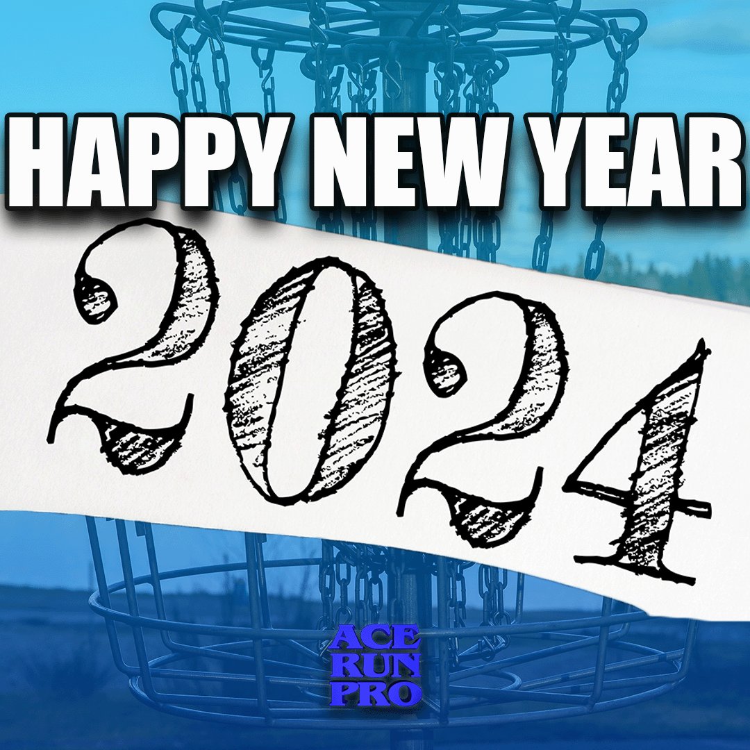 We want to wish everyone a happy New year! May 2024 bring you all many birdies!! #acerunpro #discgolf #frisbee #newyear #2024 #discgolfer #frisbee #frolf #discgolfshoutouts