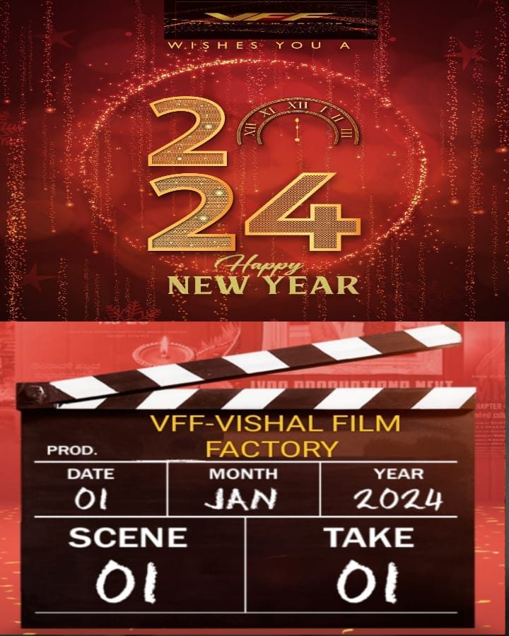 kayaldevaraj's tweet photo. Wishing you all a Happy New Year 🎇🤩 As the reel of time unfolds, may your life be scripted with happiness, directed by love, and produced with success🤗✨
#VishalFilmFactory #HappyNewYear #NewYear2024 #ActorVishal #TeamVff https://t.co/O5u9UbBy2b