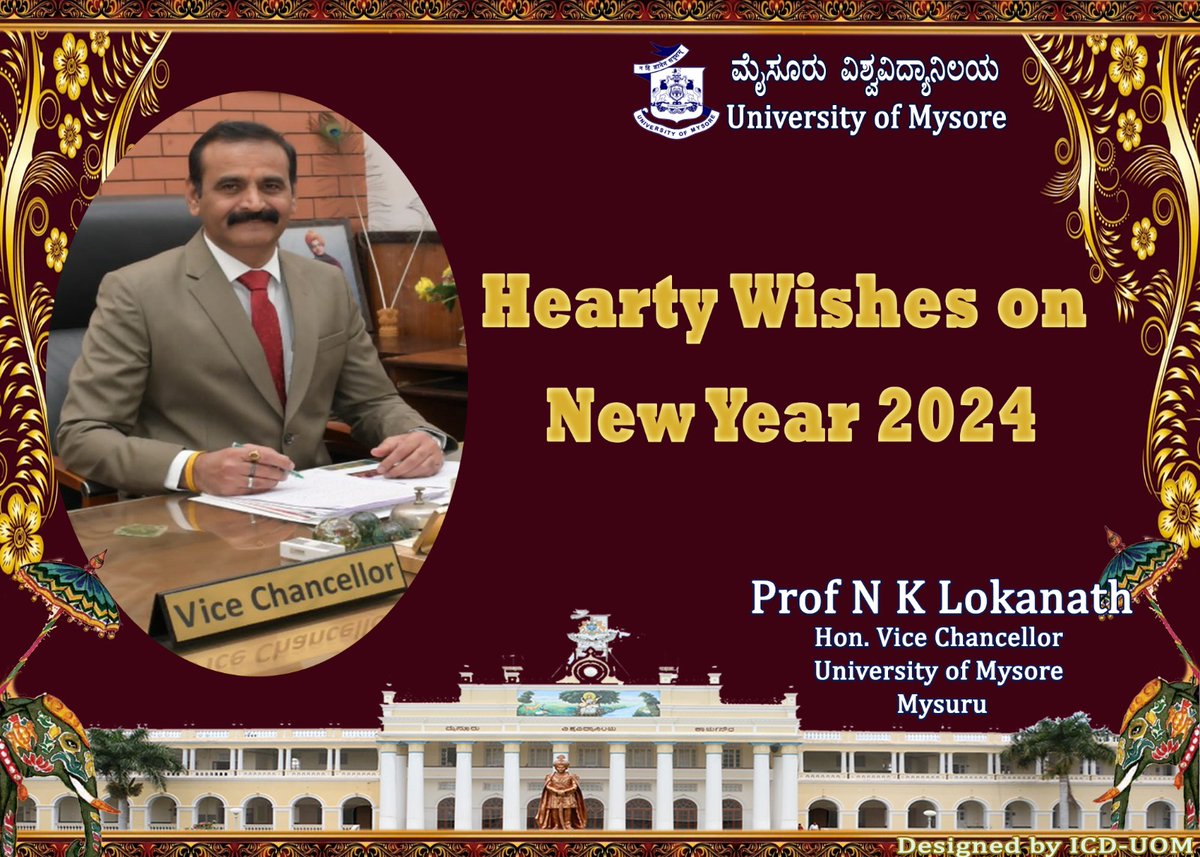 University of Mysore (@uom_icd) on Twitter photo 2024-01-01 05:32:35