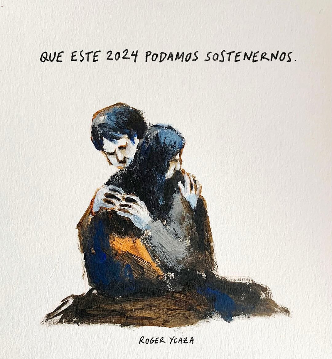 Que este 2024 podamos sostenernos.

Por el ilustrador ecuatoriano Roger Ycaza