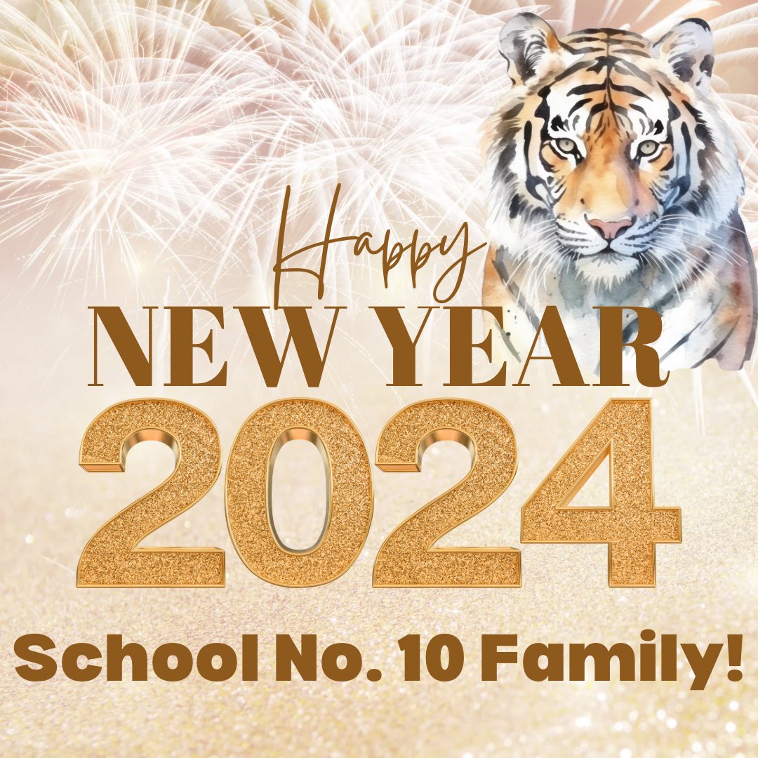 Happy New Year, School No. 10 Family! It’s going to be a great year ahead! #School10Rocks #WeAreSchool10 @AtiyaYPerkins