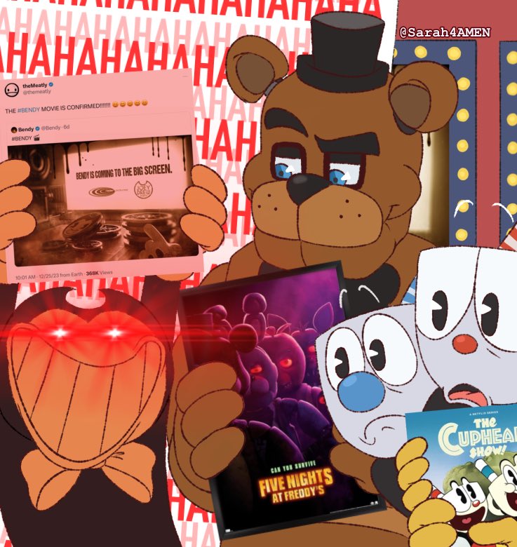 Sarah4Amen's tweet photo. … And so, the news has been past down onto our Little Devil Darling… 🎞️🖋️
#BATIM #BENDY #fnaf #cuphead https://t.co/4JgKdCPRhy