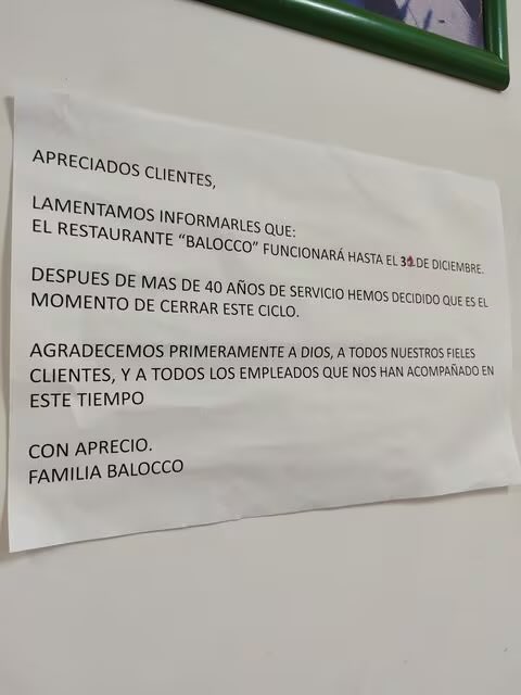 juanmartinbc's tweet photo. Es lamentable el cierre definitivo del Restaurante Balocco, que sirvió a los caleños por más de 40 años. Quedará en la memoria de varias generaciones como un lugar tradicional en Cali. Extrañaré su delicioso tiramisú y la pasta pesto con ají. https://t.co/k8M1NnkL0B