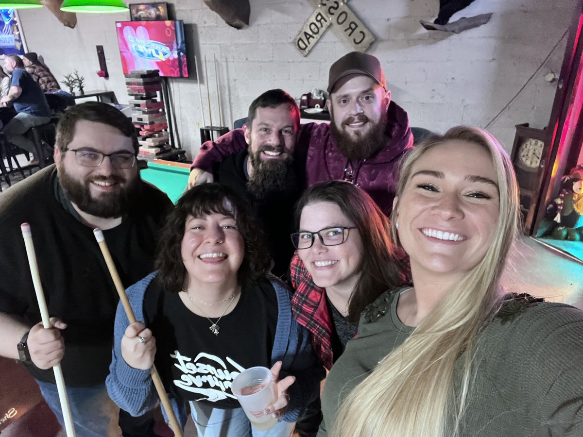_alltimebrianna's tweet photo. Happy NYE from my family to yours. Cannot believe my little corner of the internet found its way to eastern Ohio to celebrate together. 🥰🩵🥳 @WintersWolfcry @rotusq @cassandrabeets @daveykmedia @mikethebearded @SiriuslyClever @ModernOrthrus @FloppyNanners https://t.co/T3AKJlSfv0