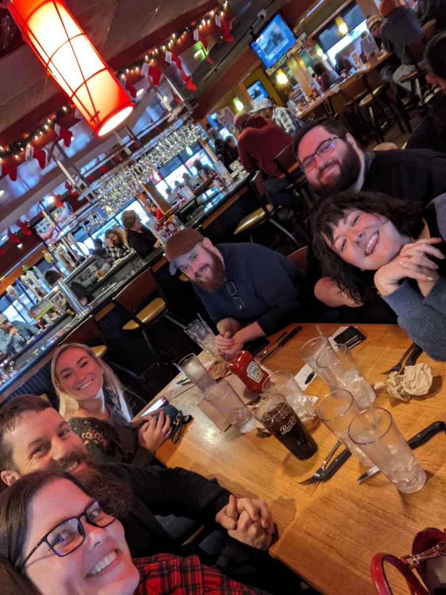 _alltimebrianna's tweet photo. Happy NYE from my family to yours. Cannot believe my little corner of the internet found its way to eastern Ohio to celebrate together. 🥰🩵🥳 @WintersWolfcry @rotusq @cassandrabeets @daveykmedia @mikethebearded @SiriuslyClever @ModernOrthrus @FloppyNanners https://t.co/T3AKJlSfv0