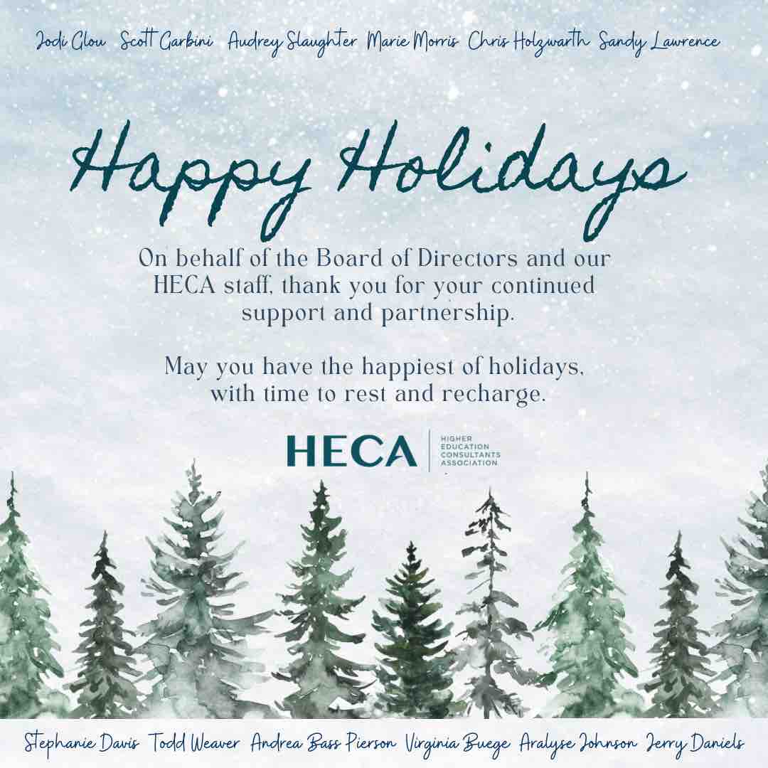 Higher Education Consultants Association (HECA) tweet media